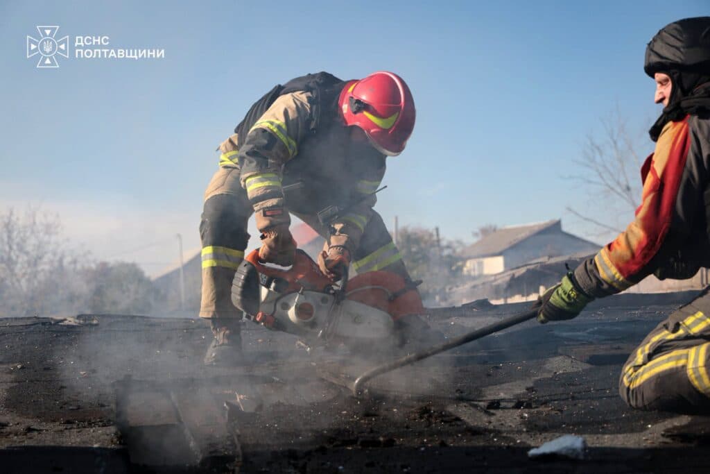 Наслідки удару «Бандероллю» по Полтаві 30 жовтня