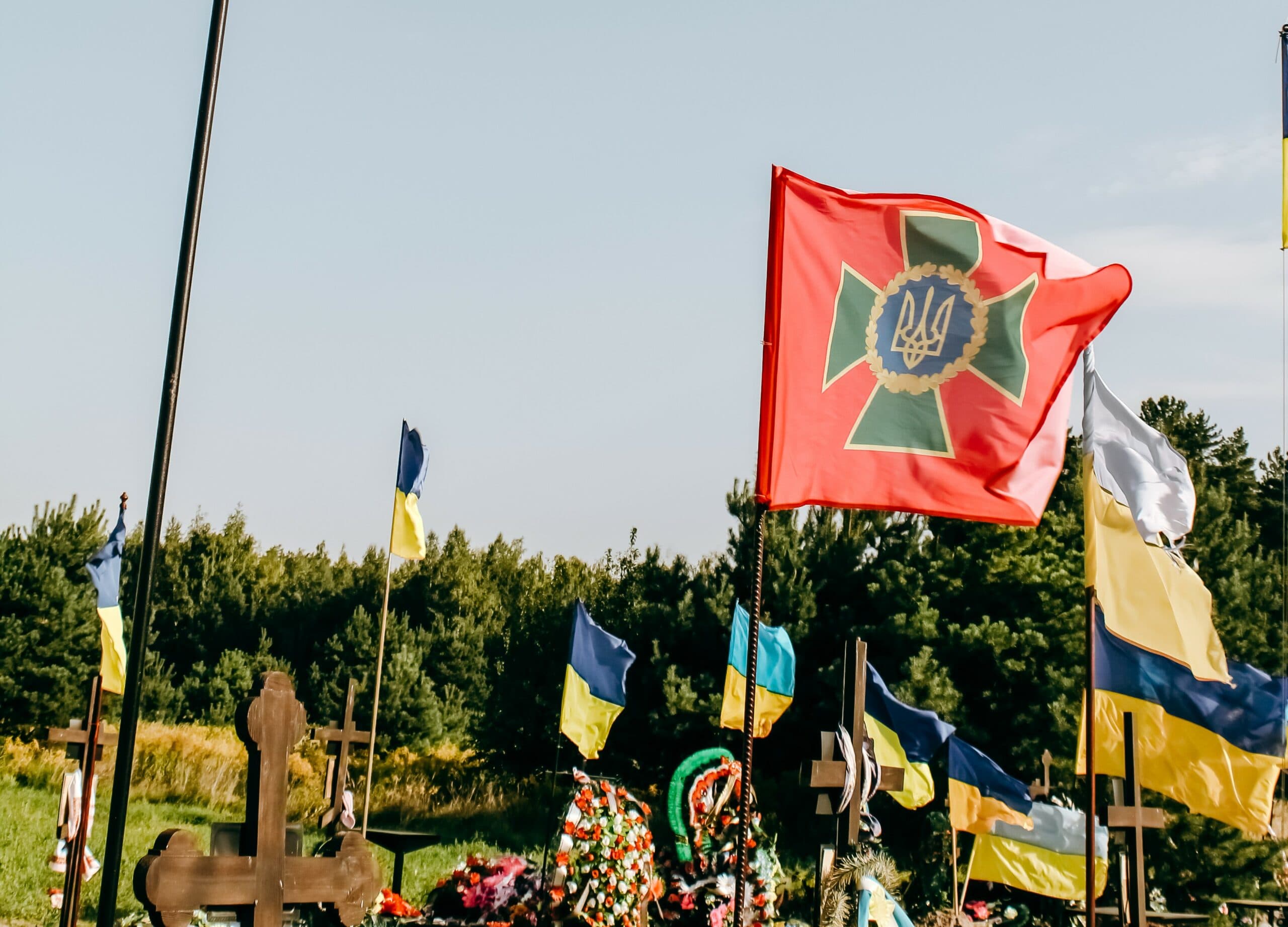 Сектор урочистих поховань воїнів у Затуриному. Літо, 2022