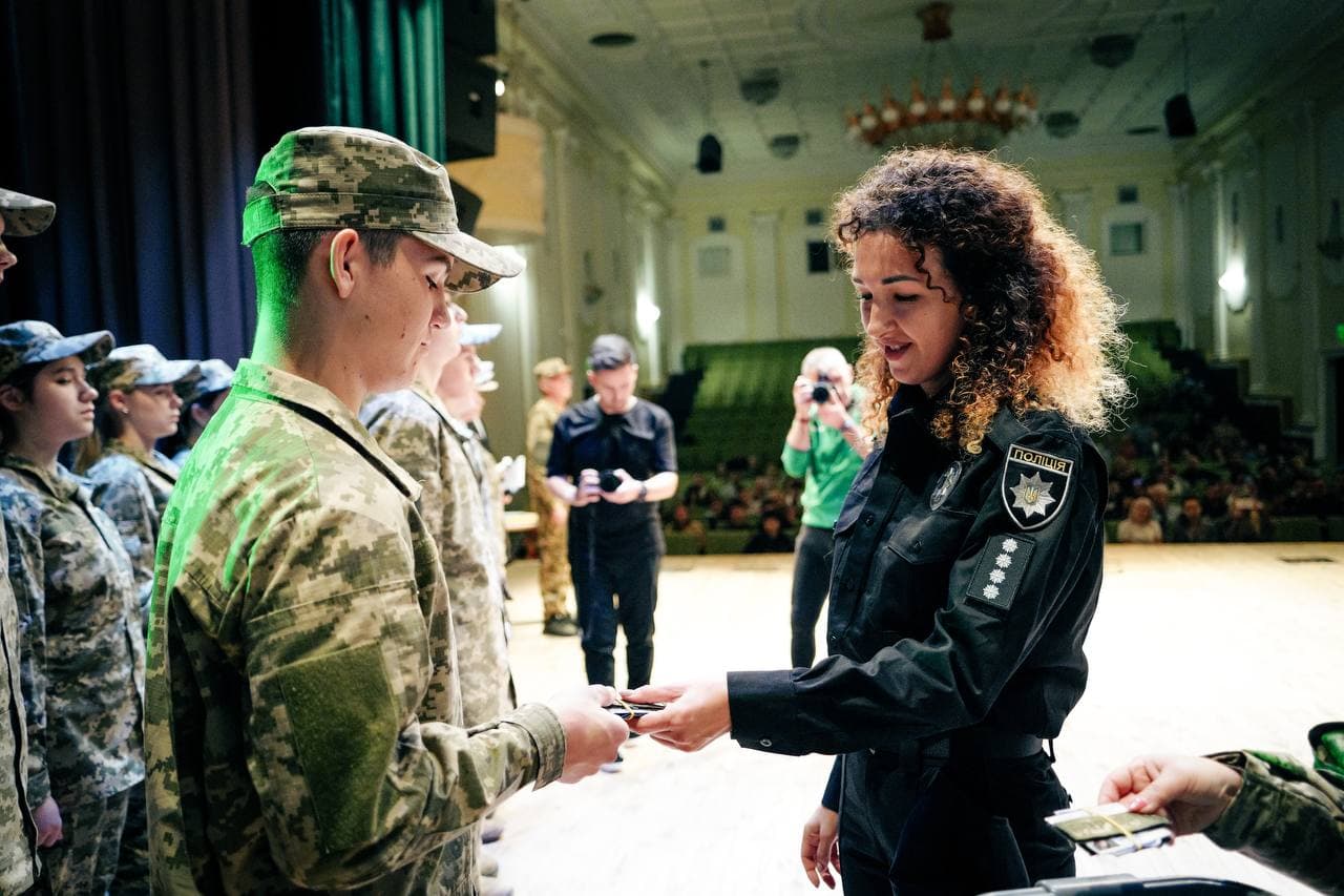 Вікторія Грицаєнко з ліцеїстом