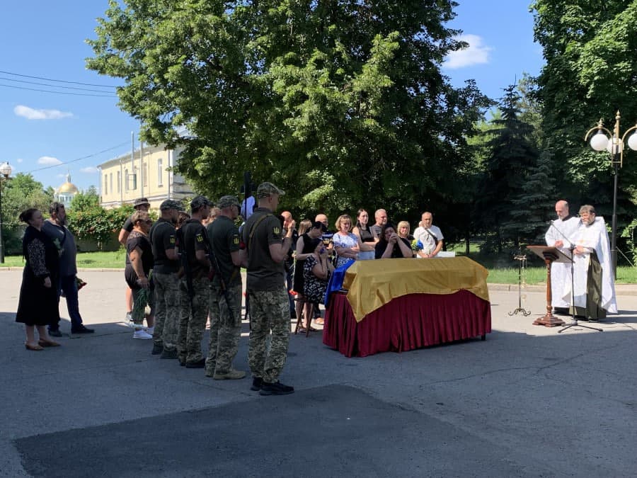 Прощання з воїном у Полтаві