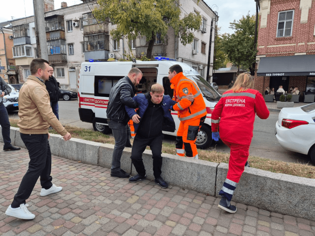 Євген Дикань на місці події. Фото - «Полтавщина»