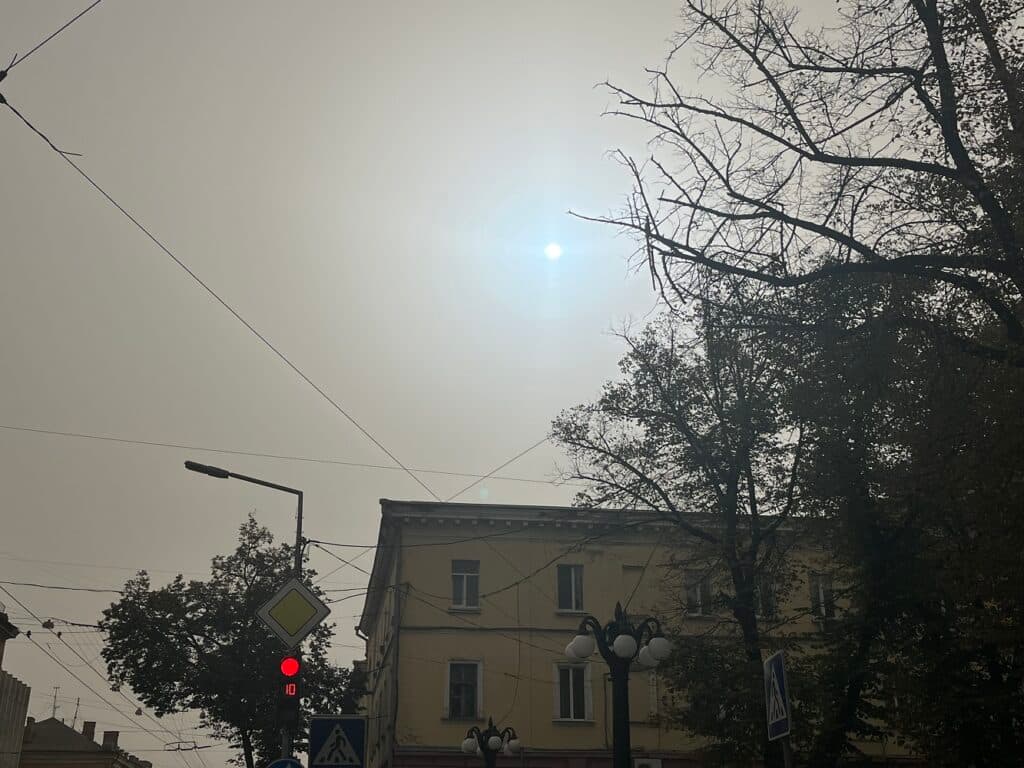 пил повітря над Полтавою