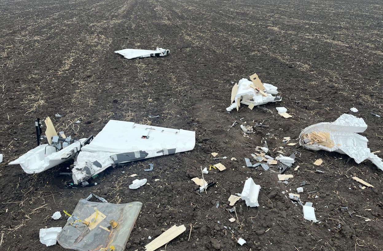 Уламки БпЛА. Ілюстративне фото.