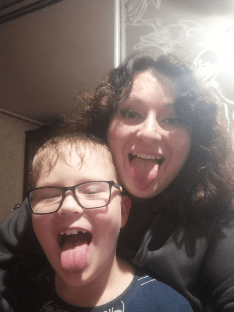 Полтавка Дарина Шпак із сином