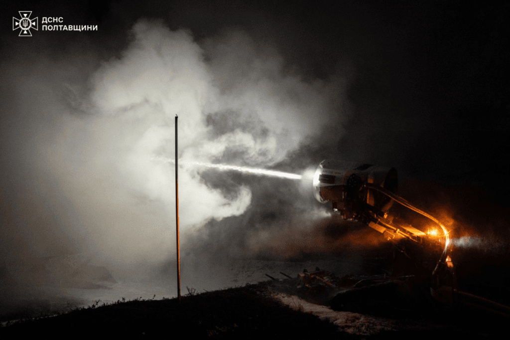 Масштабна пожежа на Полтавщині