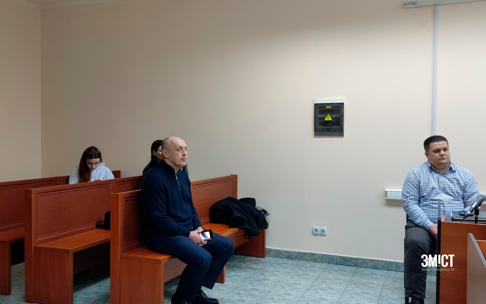 Олександра Мамай на судовому засіданні