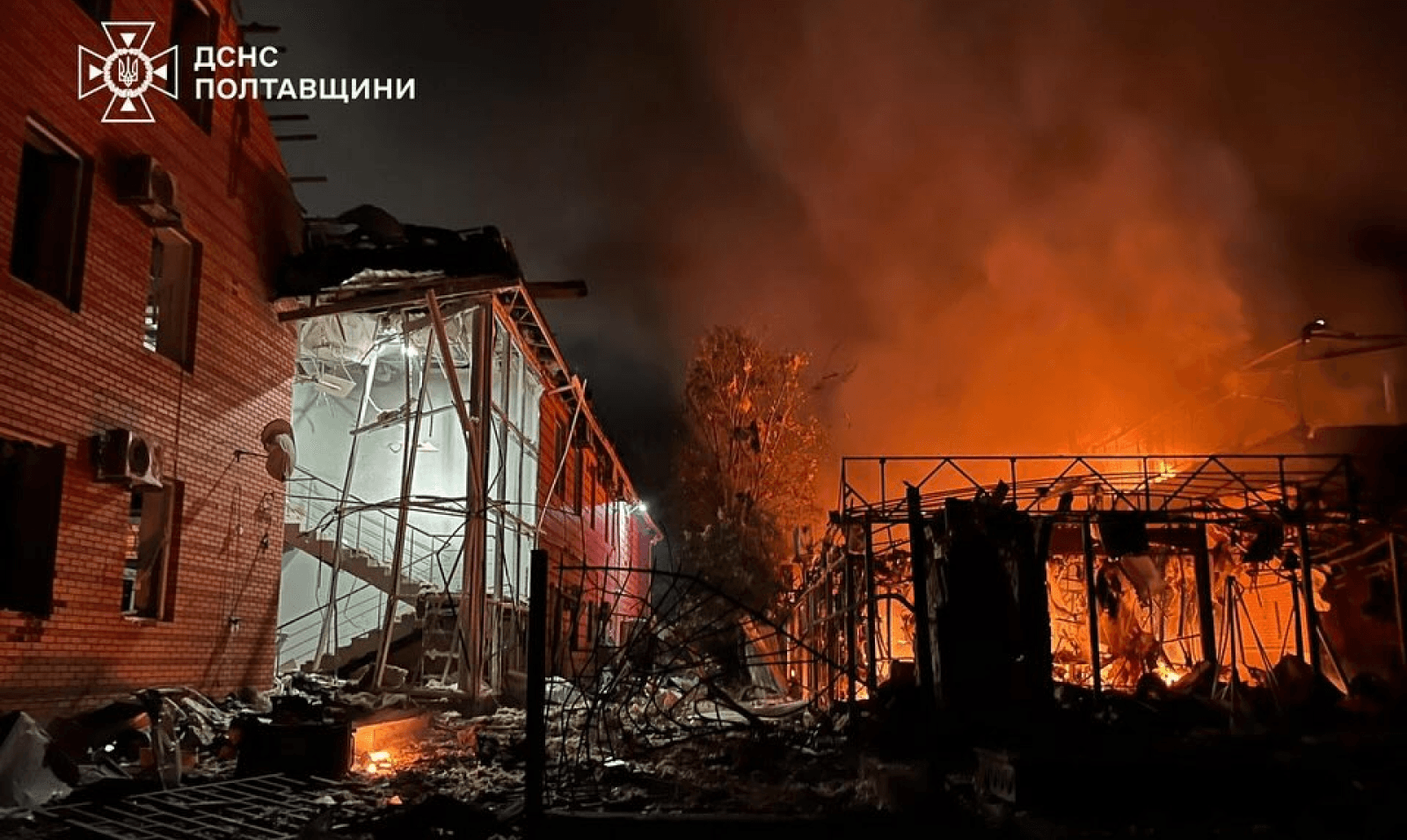 Ілбстративне фото. Наслідки попереднього обстрілу на Полтавщині.