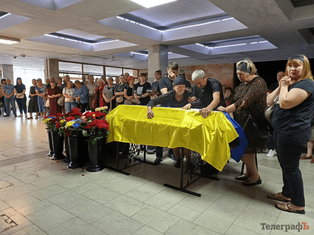 Прощання із воїном у Кременчуці.