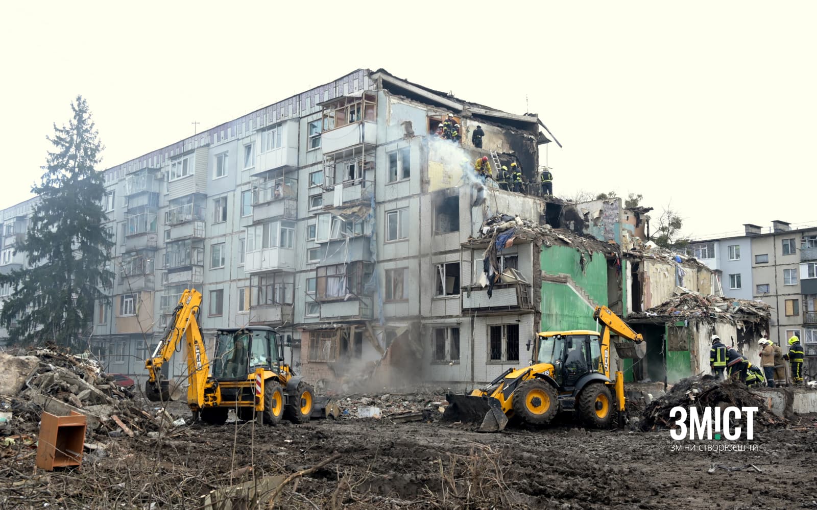 Уражений російською ракетою будинок на Браїлках