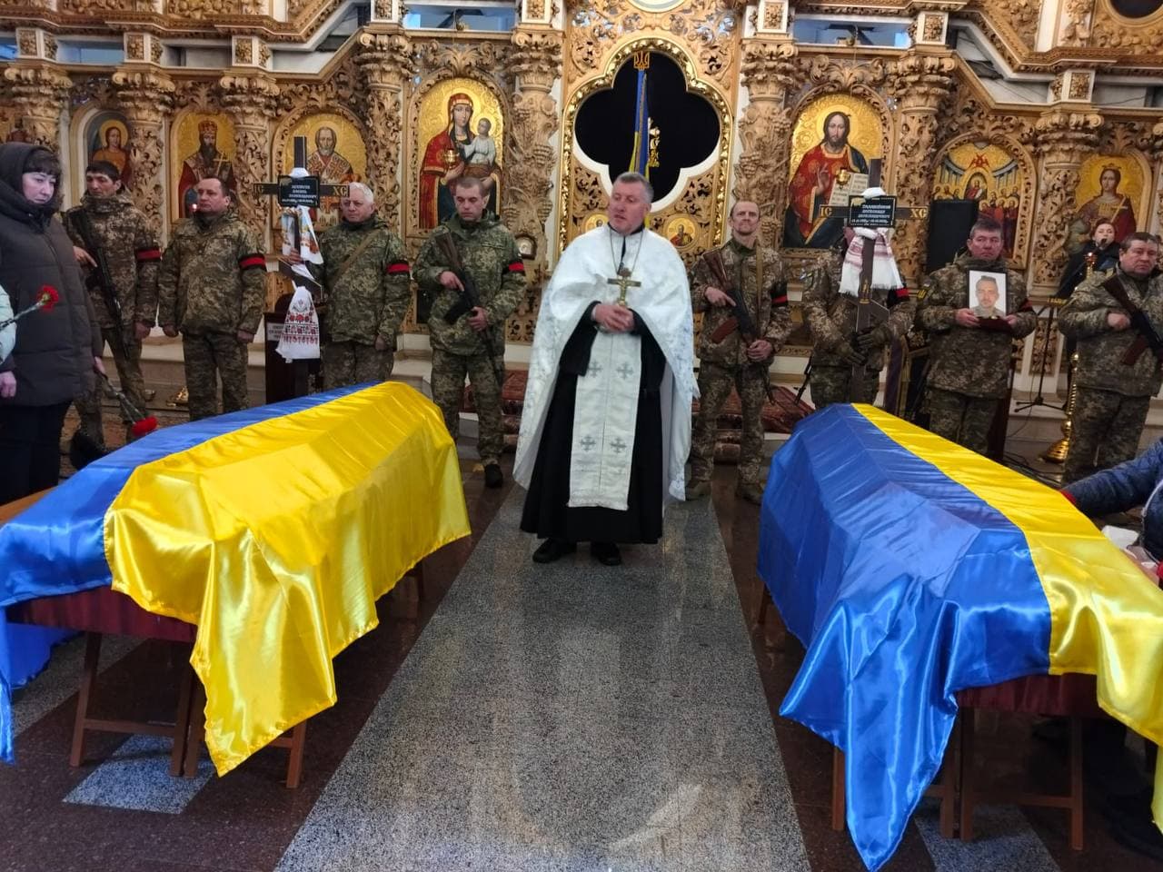 Прощання з воїнами у Полтаві