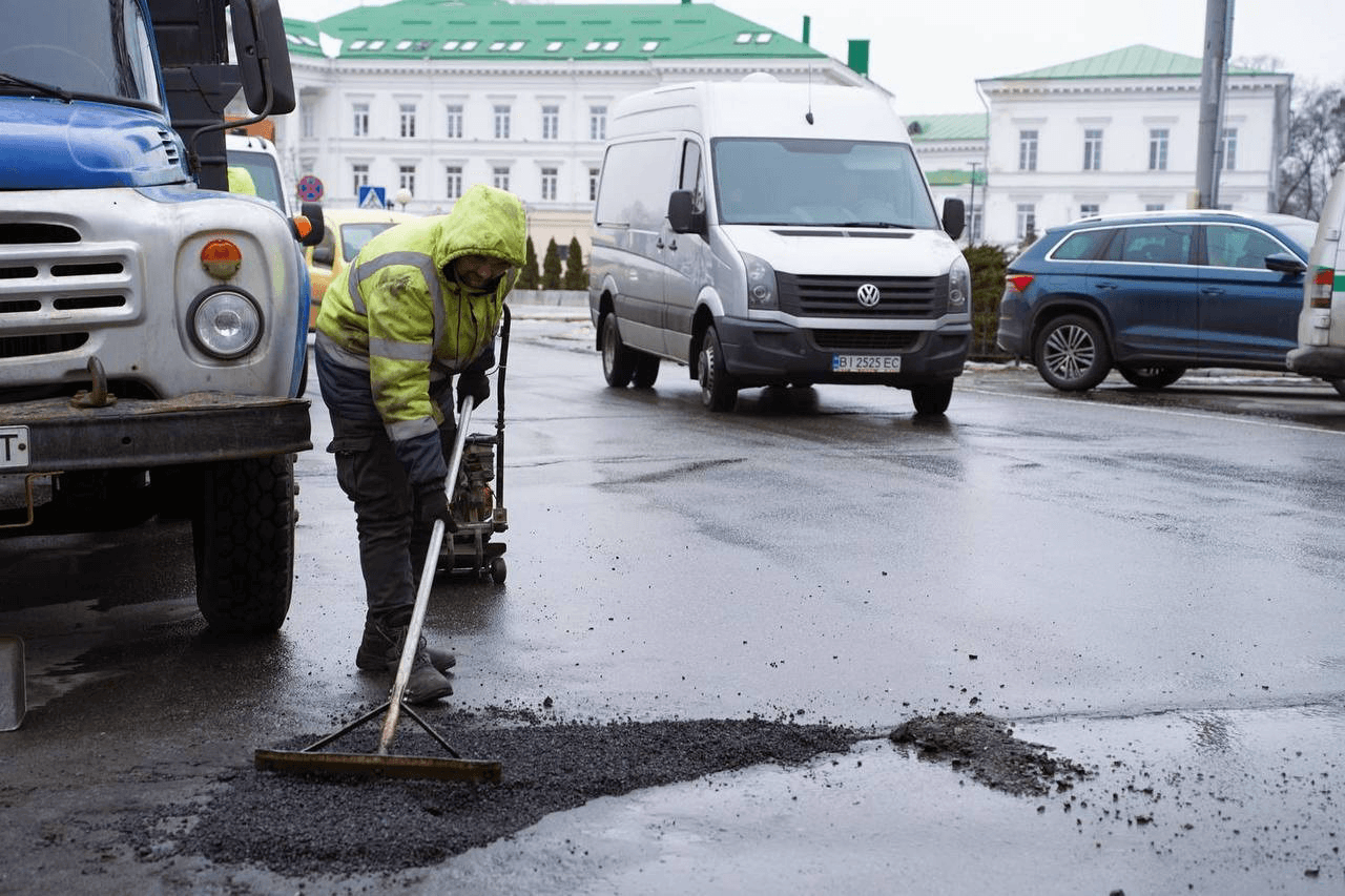 Ямковий ремонт у Полтаві