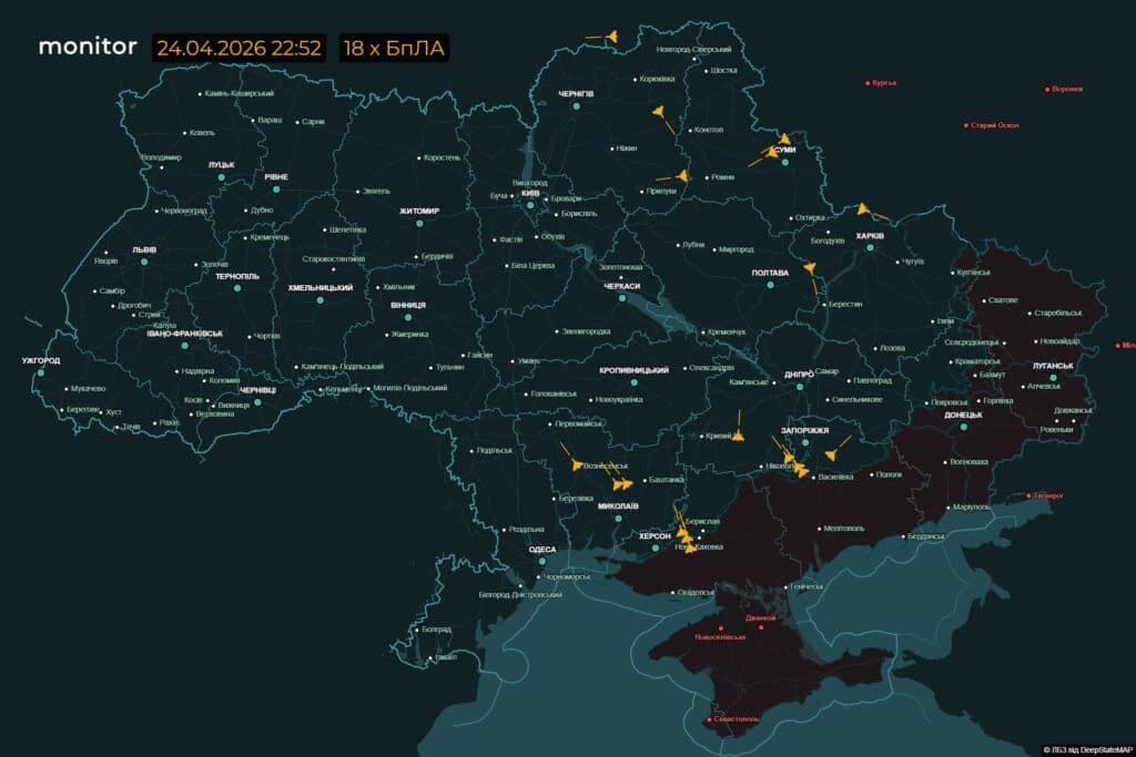 Повітряну тривогу оголошували у всіх районах області. Про ракетний маневр