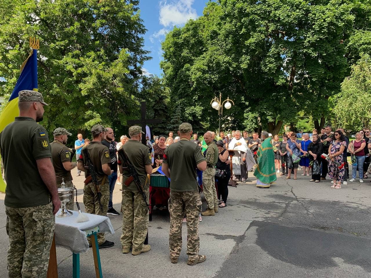 Прощання з воїном.