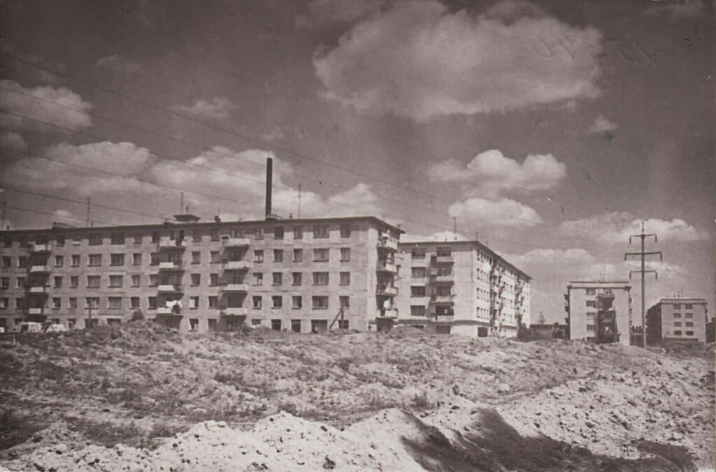 Будівництво мікрорайону Половки, 1975 рік