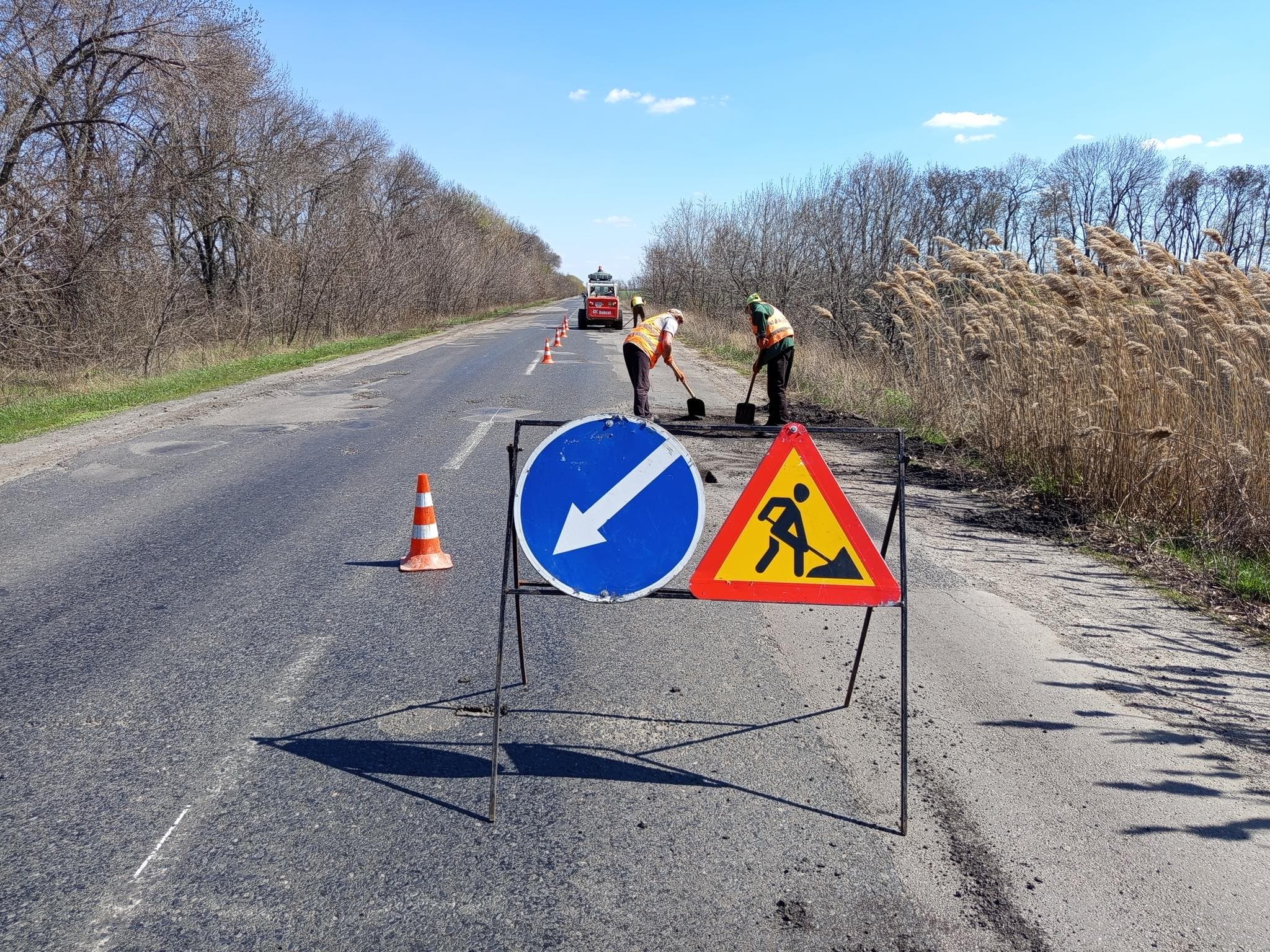 Ремонт доріг на Полтавщині. Ілюстративна світлина