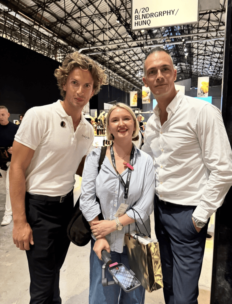 Катерина Доценко та відомий парфумер П'єр Гійом (праворуч)