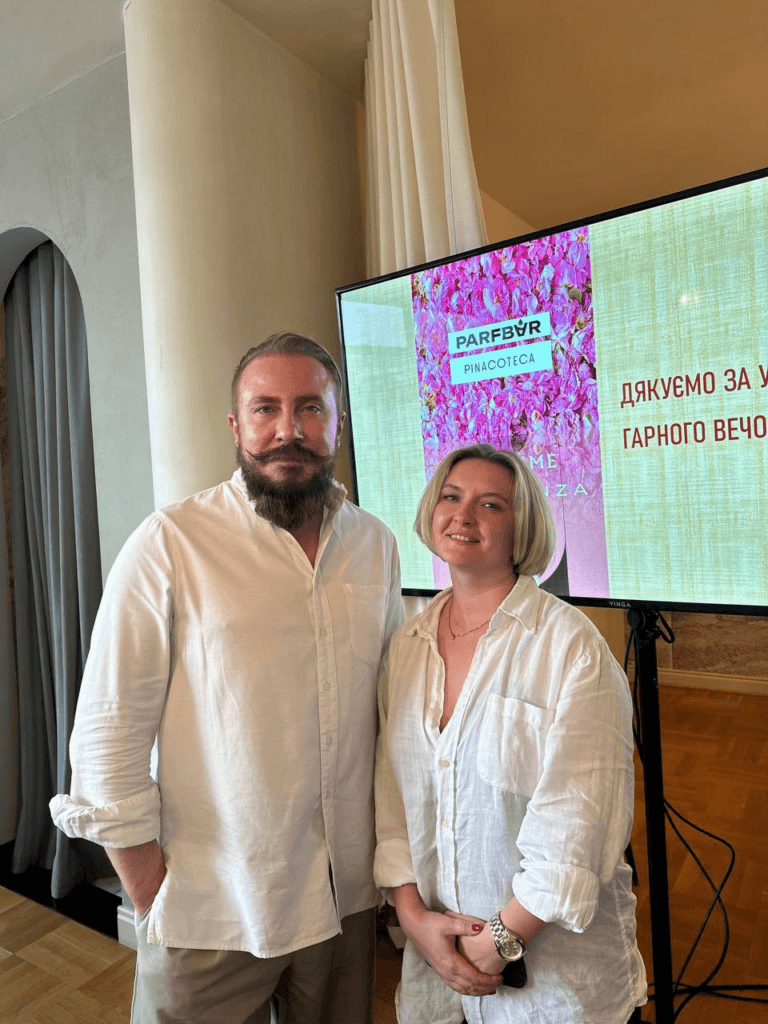 Катерина Доценко та український нішевий парфумер Богдан Зубченко