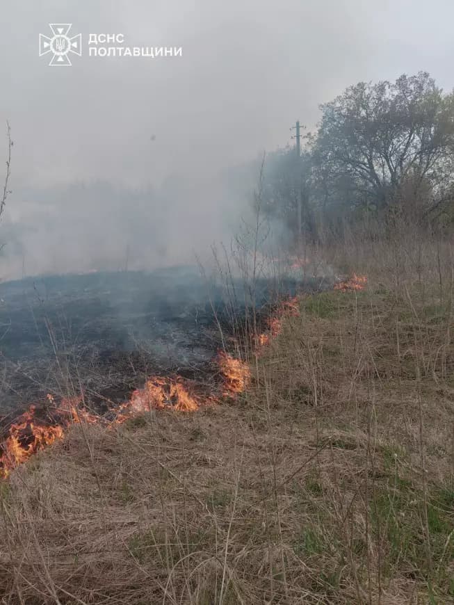 Ліквідацію пожеж провели на Полтавщині