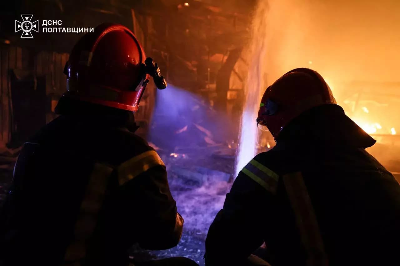 Наслідки обстрілу Полтавщини 5 травня